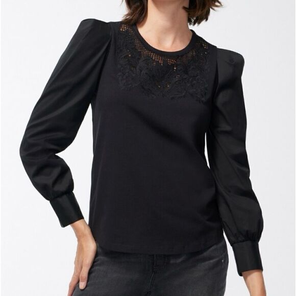 Chico’s SZ 0 Laser Cutout Top - Picture 1 of 12